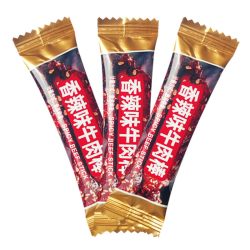 馋嘴牛肉棒五香麻辣沙爹味风干手撕原切独立包装牛肉干
