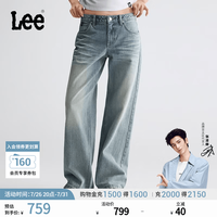 Lee 26早秋新品五袋款428舒适直筒牛仔裤