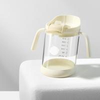 babycare 三合一斜口吸管杯宝宝喝牛奶学饮杯男女家用刻度儿童水杯