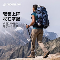 迪卡侬 MT500 伸缩直握圆杖头 登山杖 单根