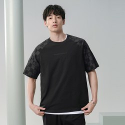 GXG 凉感插肩袖圆领短袖T恤