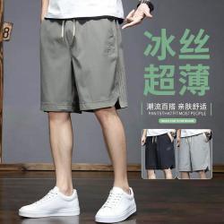 马克华菲 短裤男夏季弹力抽绳五分裤潮牌网眼时尚直筒裤子男