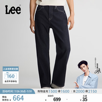 Lee 26早秋新品五袋款762宽松直筒牛仔裤