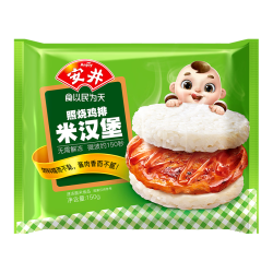 安井 国产照烧鸡排米汉堡 150g*10个