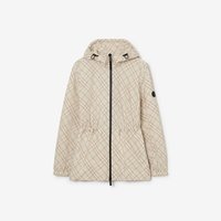 BURBERRY 自营欧洲直邮Burberry博柏利 Whitstable女士米杏色格纹连帽夹克