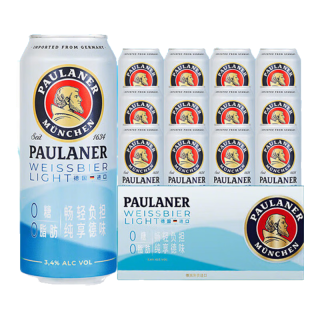 保拉纳 0糖0脂小麦啤酒 500ml*12罐