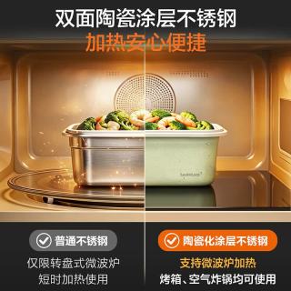 LOCK&LOCK 陶瓷覆层可微波保鲜盒 500ml（赠保温包）