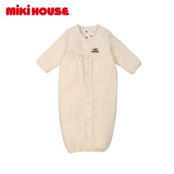 MIKI HOUSE MIKIHOUSE日本制新生儿连身衣柔软包屁衣宝宝连体服新品