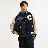 COACH 奥莱男士男包FINN双肩包电脑背包通勤旅行大容量 SV/黑色