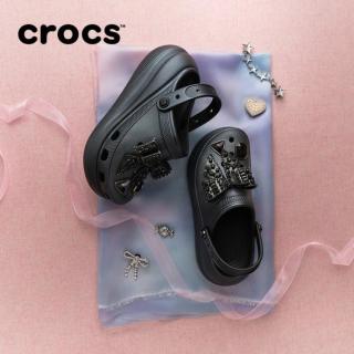crocs 【泡芙洞洞鞋】经典璀璨蝴蝶时尚百搭沙滩鞋女凉鞋