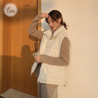 唐狮 简约经典马甲羽绒服女 石膏白/08款 S