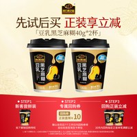 南方黑芝麻 南方豆乳黑芝麻糊2杯装速食懒人便捷早餐免洗