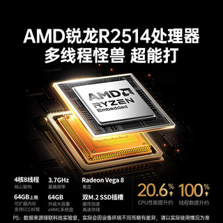 绿联 DXP4800GT 双万兆网口 8GB+16TB 四盘位NAS