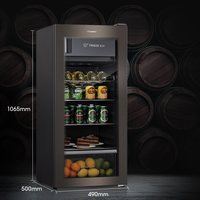 海信 125L立式冰柜冰吧家用小冰箱冷藏冷冻一级能效净味