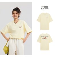 美特斯邦威 t恤男女同款2026夏季新款潮流印花纯棉宽松短袖男上衣