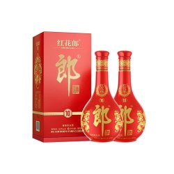 郎酒 红花郎10 酱香型白酒 53度 500ml*2瓶