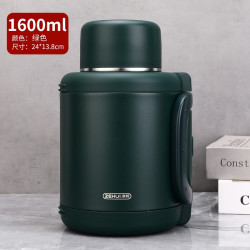 泽辉 316不锈钢保温壶茶水分离焖茶壶 1600ml 绿色