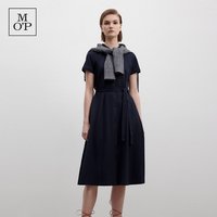 Marc O'Polo 夏新款网球运动风系带收腰Polo领针织连衣裙