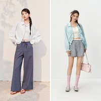 森马 长袖衬衫女夏防晒凉感易打理oversize灯笼袖抽绳2026新款衬衣