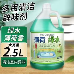 YNK·UNIORAM 地板清洁剂多用途薄荷绿色木地板瓷砖拖地花露水强力去污拖地液 金宝同款绿水2.5L（薄荷清香）
