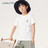 NAUTICA 童装儿童纯色休闲短袖