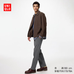优衣库 487216 弹力修身 铅灰色 100/180/100B 男士休闲裤