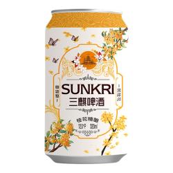 三麒 桂花中式精酿啤酒原麦汁浓度12°P桂香萦绕320ml果啤
