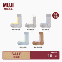 無印良品 MUJI 女式 使用具有光泽感的棉线编织合脚直角袜袜子女士春秋 浅银灰色图案 23-25cm/36-40码