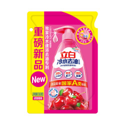立白 冷水去油洗洁精300g樱桃香 低温速溶去油家用果蔬清洗