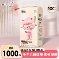 丽邦 悬挂抽纸挂抽取式纸巾家用大包整箱擦手纸生活用品  4层 1000张*