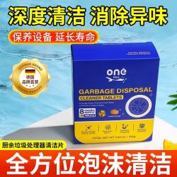 ONEFULL 德国厨余垃圾处理器清洁片去污除异味厨房粉碎机管道防堵塞清洁剂