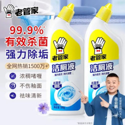 老管家 洁厕灵液 强力除垢除臭去异味家用清香型 除垢清香型500ml*2瓶