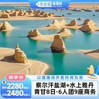 青甘大环线8日跟团游6人团9座大商务察尔汗+水雅
