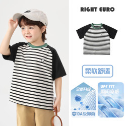 右欧（RightEuro）男童凉感短袖T恤夏季宝宝上衣2026新款童装儿童小童百搭半袖夏装