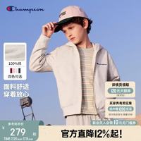 Champion 冠军男女童连帽开衫卫衣26春季新款刺绣休闲运动儿童外套