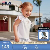 FILA X MICKEY MOUSE联名斐乐儿童短袖T恤2026夏季新款女小童上衣