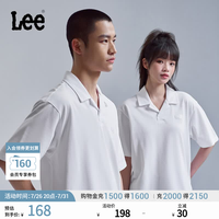 Lee 标准版防晒紫外线Logo印花男女款凉感短袖polo衫