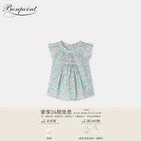 BONPOINT 2026早春女小童碎花缩褶小飞袖衬衫小樱桃童装 556 90 /2A