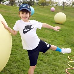 NIKE 男童套装夏款女童套装耐克童装纯棉运动 正黑色 110 /52【建议