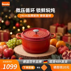 Berndes 珐琅锅 铸铁锅 20cm 红色