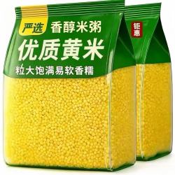 绿水秦川 正宗农家脂黄米原产地新米现磨现发农家黄米杂粮粥健康粗粮 精选5斤家庭装净重约为4斤+