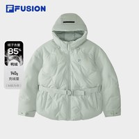 FILA FUSION斐乐潮牌羽绒服女2026春季新款时尚休闲收腰连帽外套