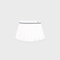SPORTY & RICH 女士学院网球风百褶裙 SK012602302WH01/SK012602302BL106