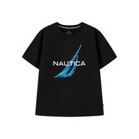 NAUTICA 诺帝卡 薄荷纤维凉感抗菌 儿童短袖T恤