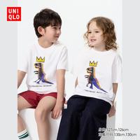 优衣库 童装男童女童NY POP ART UT/短袖T恤印花483665 00 白色 120
