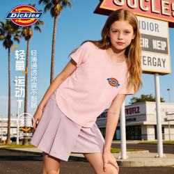 Dickies 童装儿童短袖夏季新款2026男孩上衣夏装宽松速干潮酷男童T恤半袖