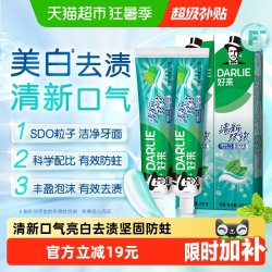 好来 牙膏清新双效200g大容量薄荷味男女成人品牌家庭