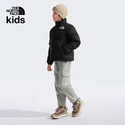 北面 童装ICON儿童96 Nuptse防泼水鹅绒羽绒服|82UD 140 (M) 黑色