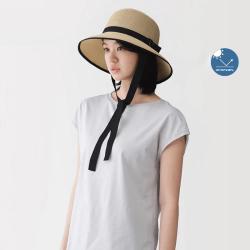 無印良品 MUJI 防紫外线 可水洗折叠宽边帽