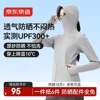 京东京造 防晒衣女士冰丝凉感防紫外线防晒服男女高端防晒外套